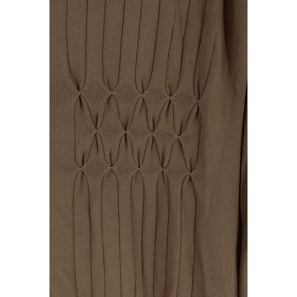 Coldwater Creek Women Size Medium Brown Knit Button Sweater Dress - Picture 4 of 9